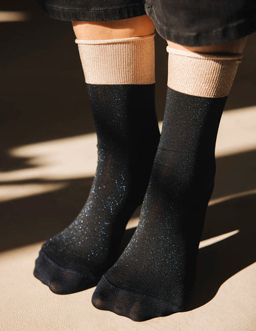 Chaussette Electro bleu nuit