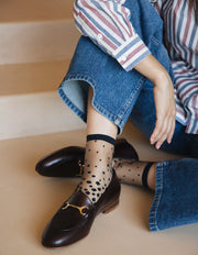 Chausette transparente Nakameguro Black