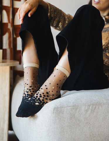 Chaussette transparente Nakameguro Or