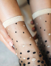 Chaussette transparente Nakameguro Or