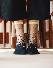 Chaussette transparente Nakameguro Or