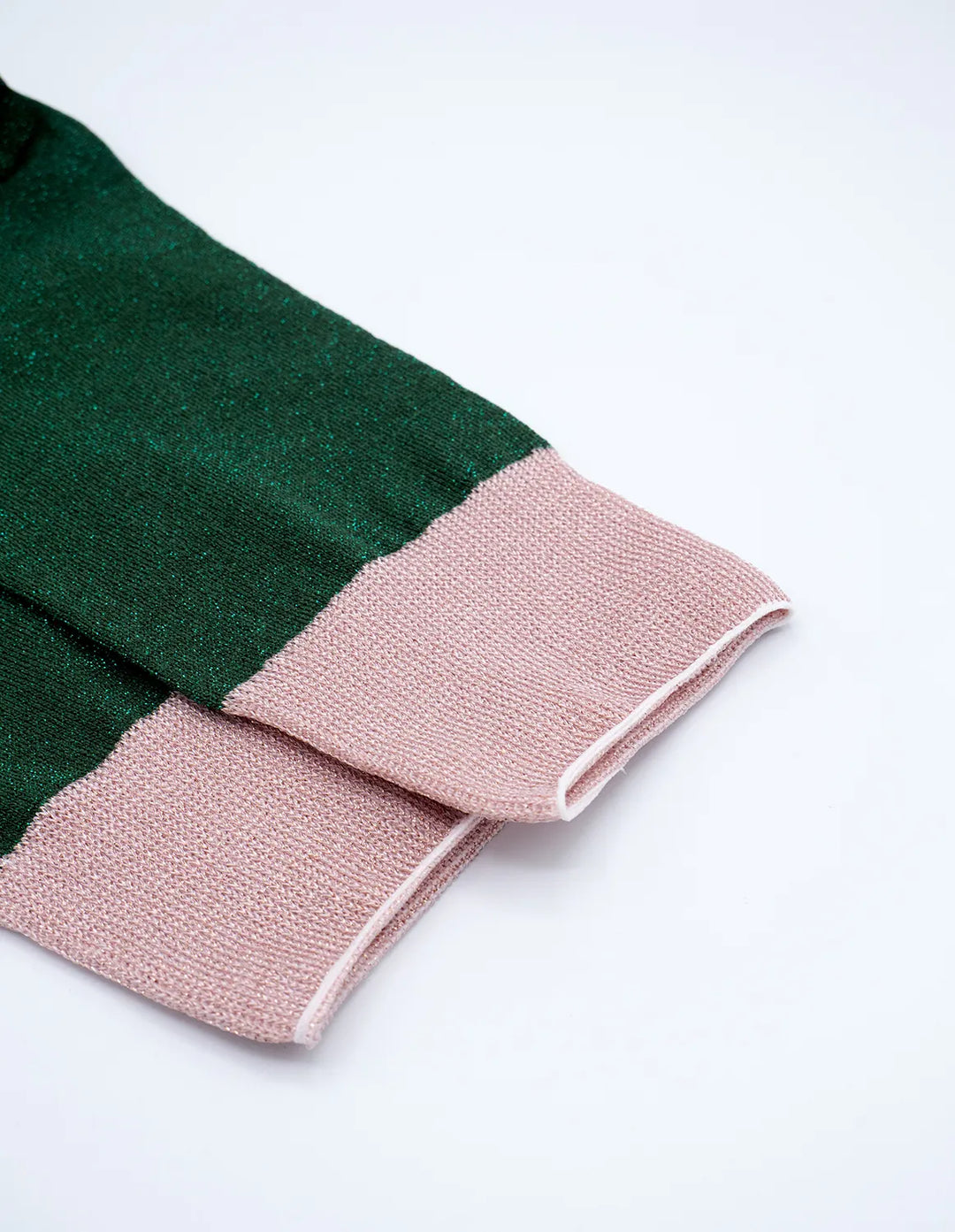 Chaussette paillette verte Samba