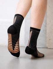 Chausette transparente Shibuya Black