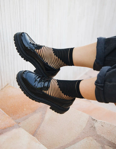 Chausette transparente Shibuya Black