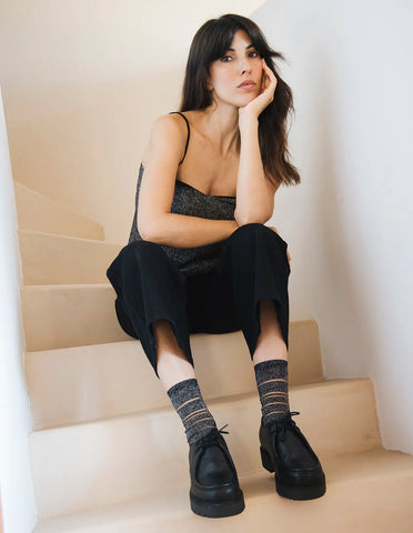 Chausette transparente Tate Modern Silver