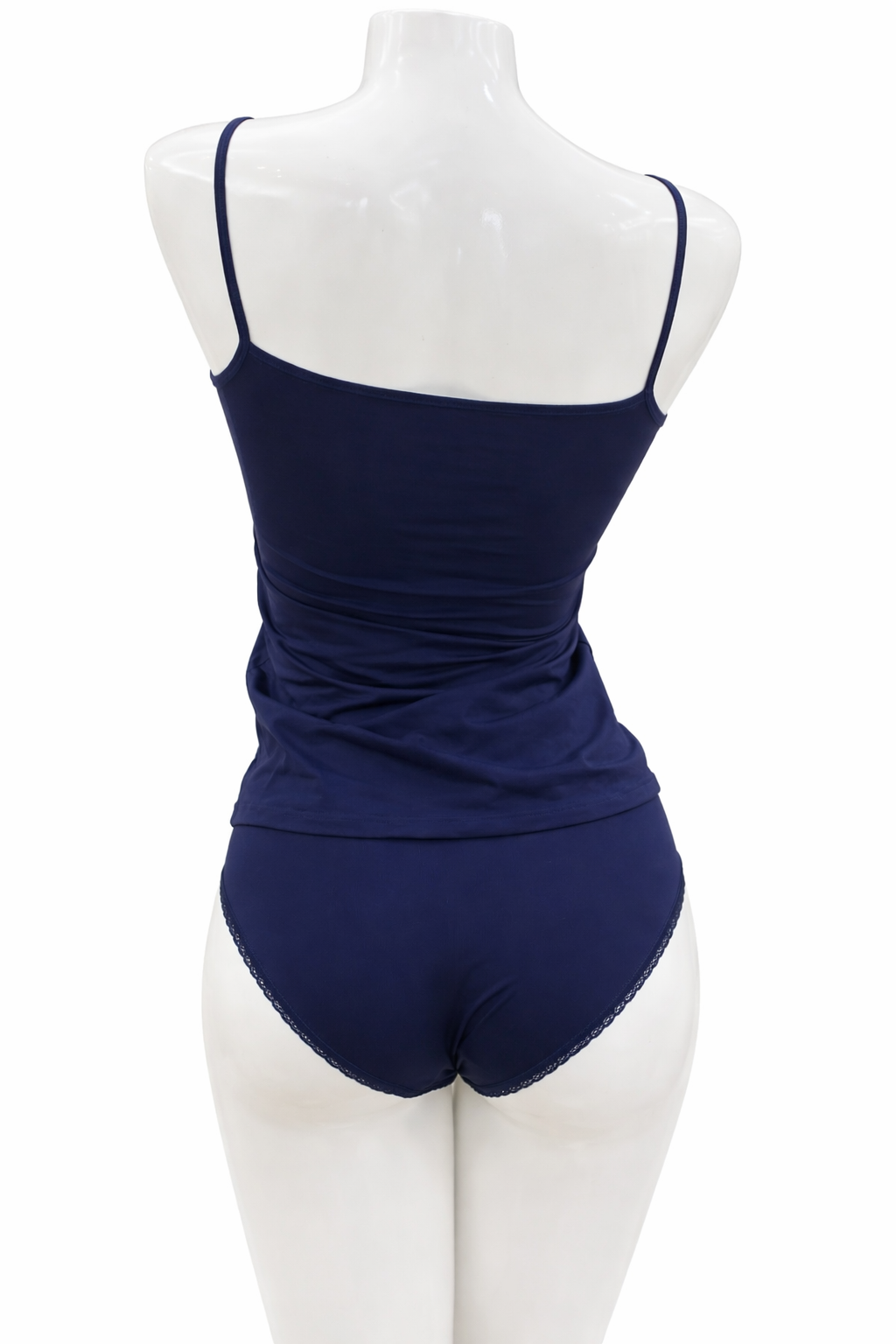 Top fines bretelles microfibre – Bleu marine