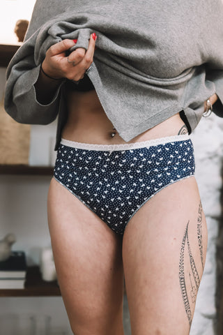 Culotte haute coton vendu par 2 coquettes