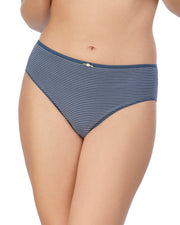 Slip taille haute duo Bleu love