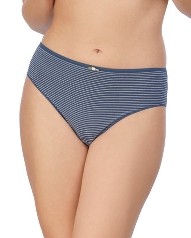 Slip taille haute duo Bleu love