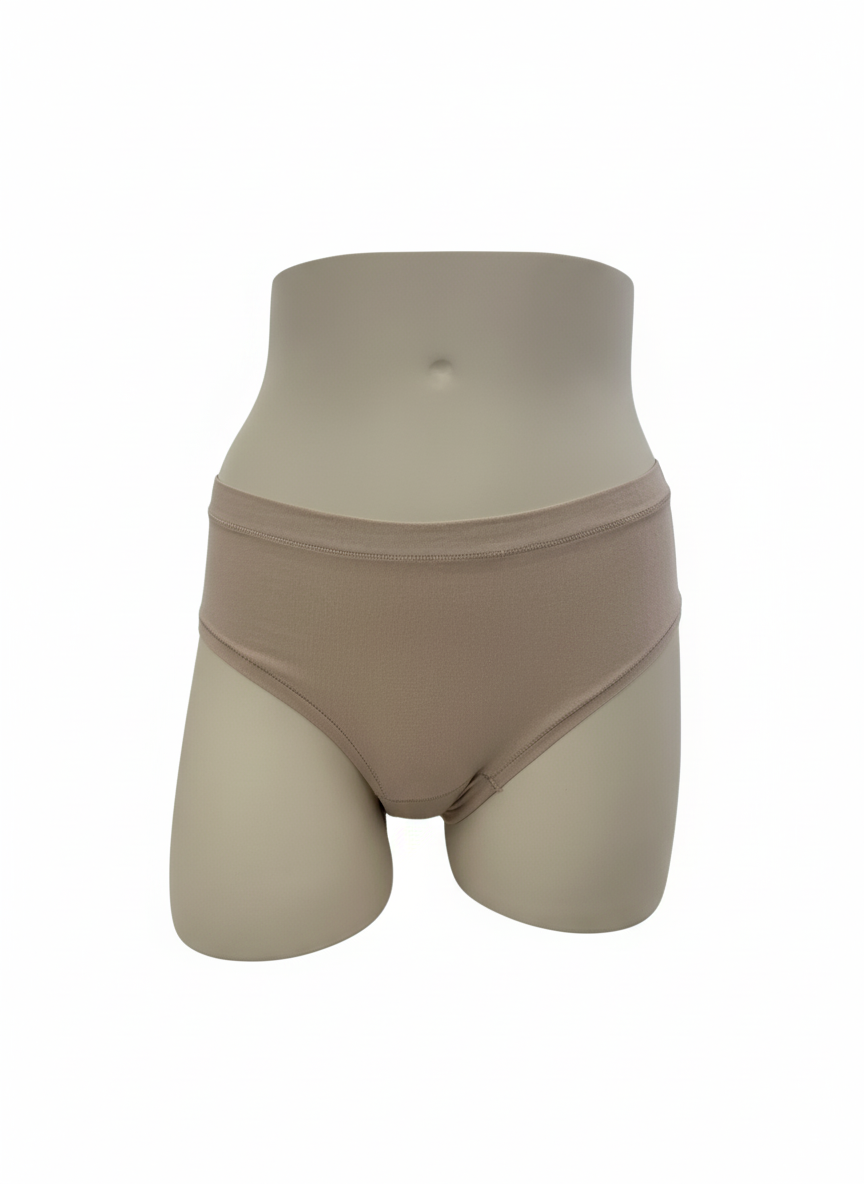 Culotte taille basse Flexi Adapt coton nude