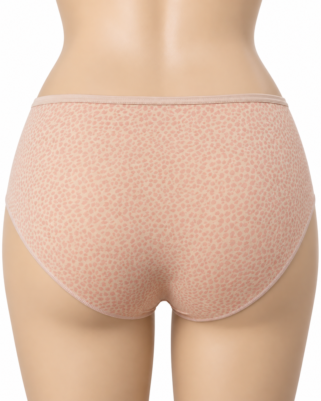 Culotte haute microfibre Leopard - 32107 nude