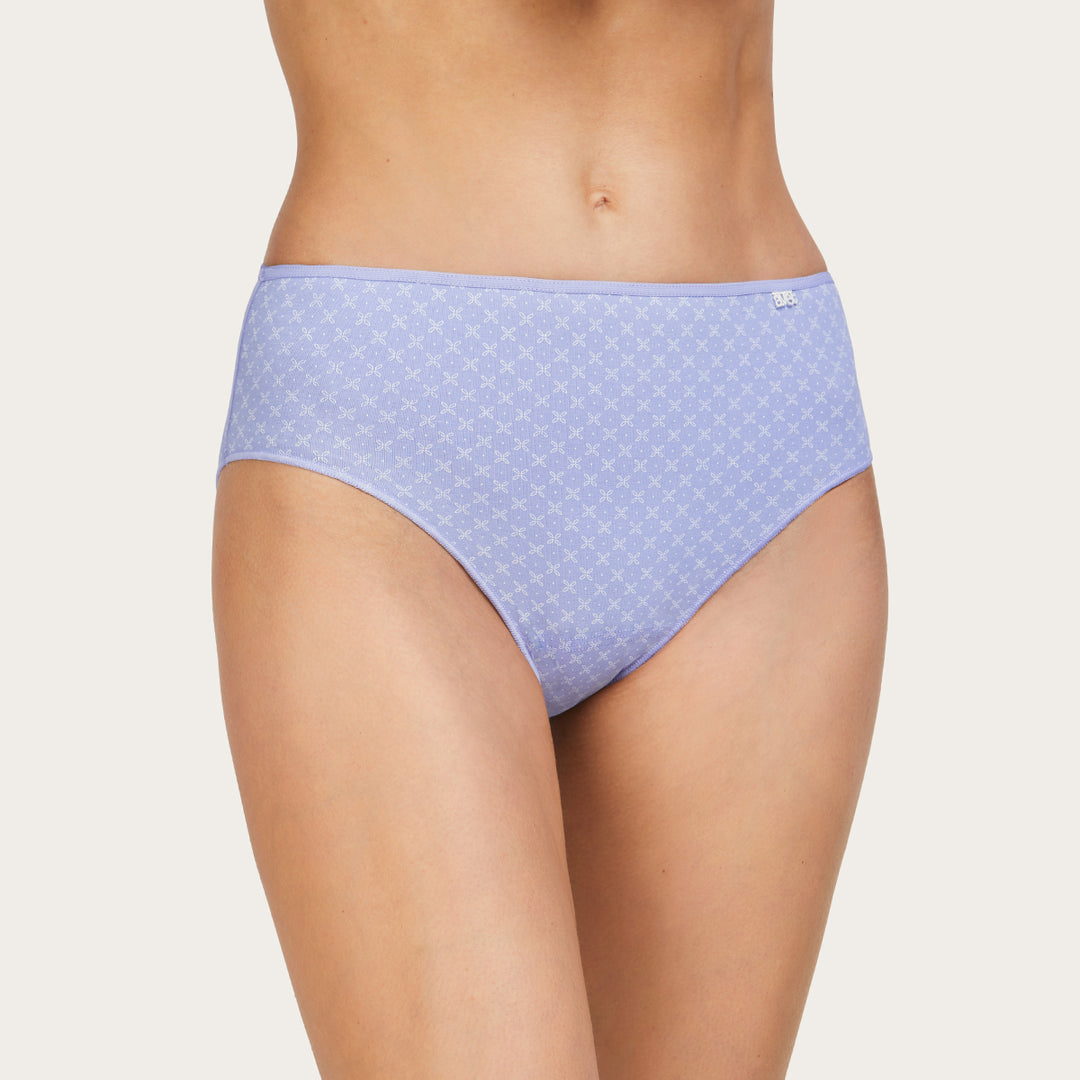 Slip haut Duo Avet – Lot de 2 culottes en coton Lilas