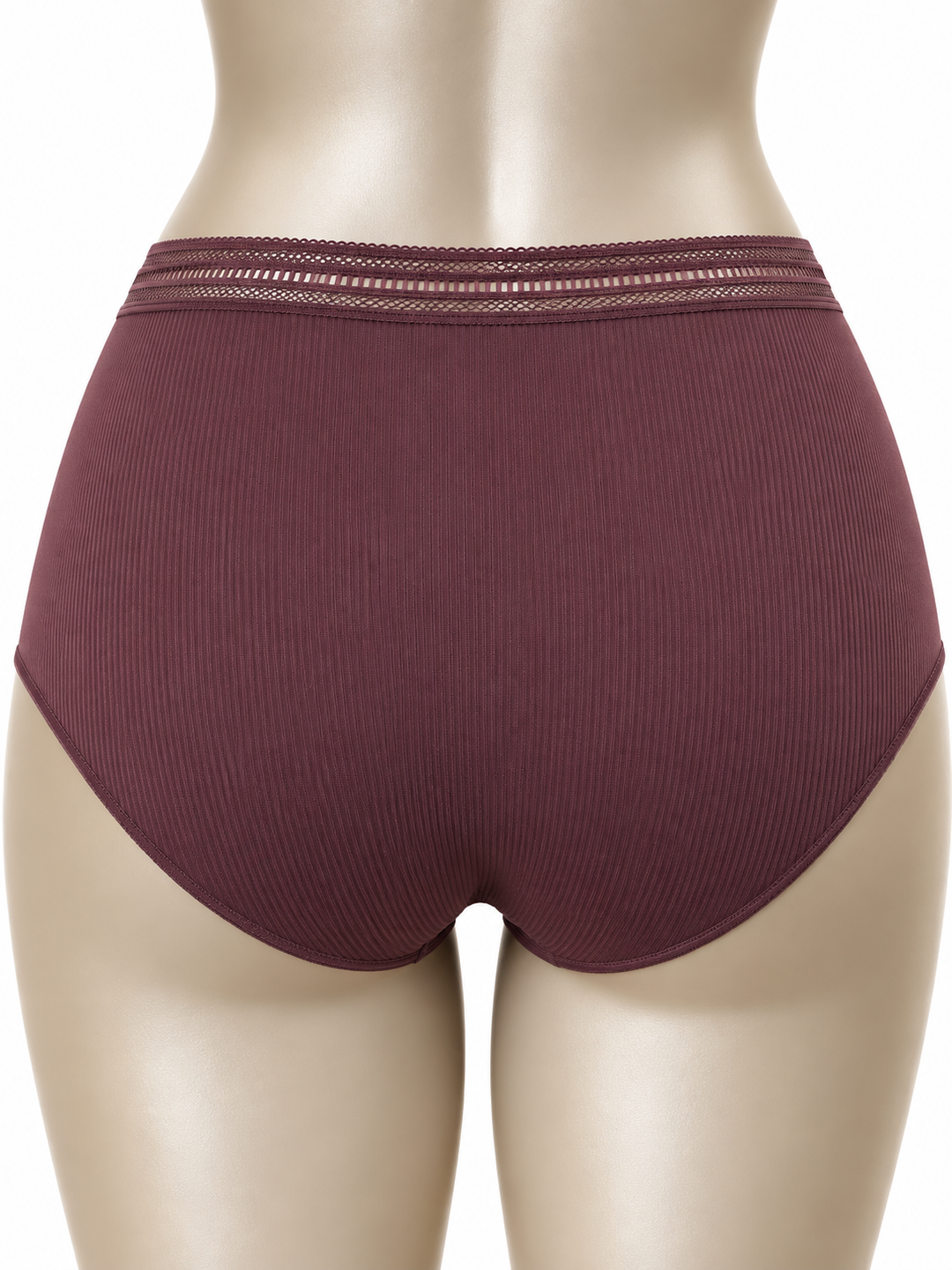 Slip haut microfibre Grenat