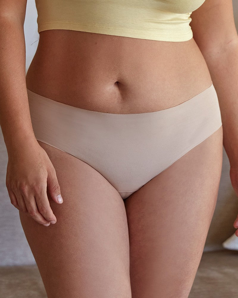 Culotte haute invisible coton Cero nude