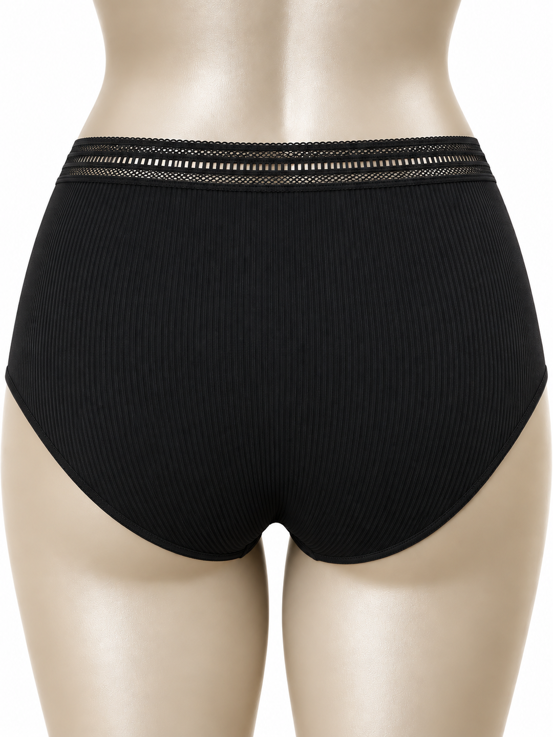 Slip haut microfibre noir 37098