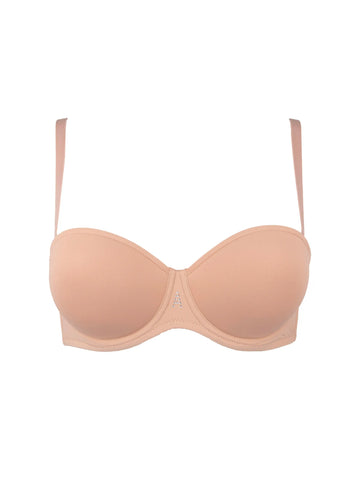 Soutien gorge bandeau coque  Culte Beauté nude B/C