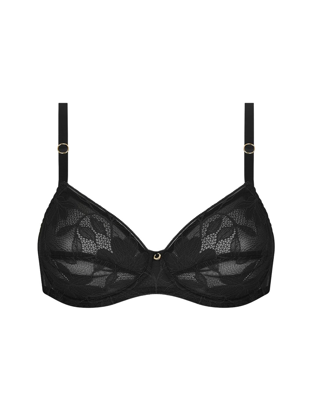 Soutien gorge emboitant noir Dentelle Rebelle