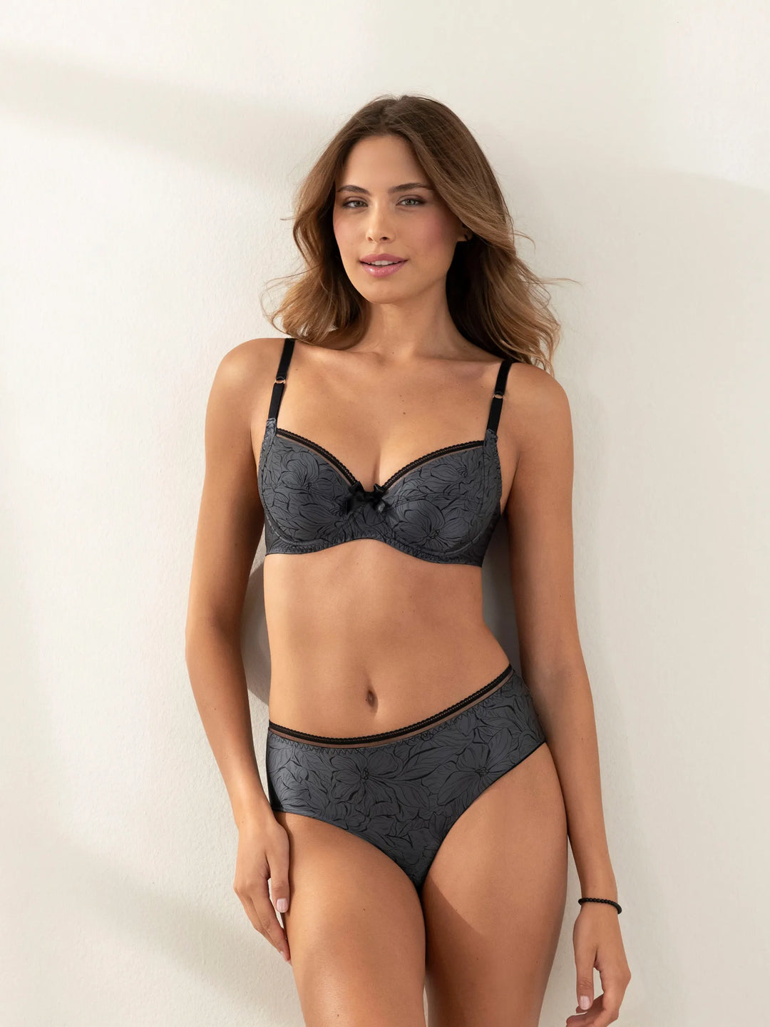 Soutien gorge emboitant Bureau secret gris souris