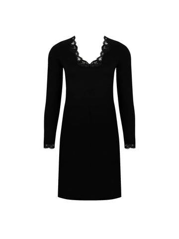 Chemise de nuit manche longue Simply perfect NOIR