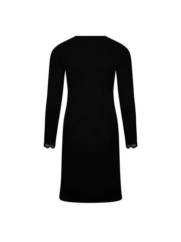 Chemise de nuit manche longue Simply perfect NOIR