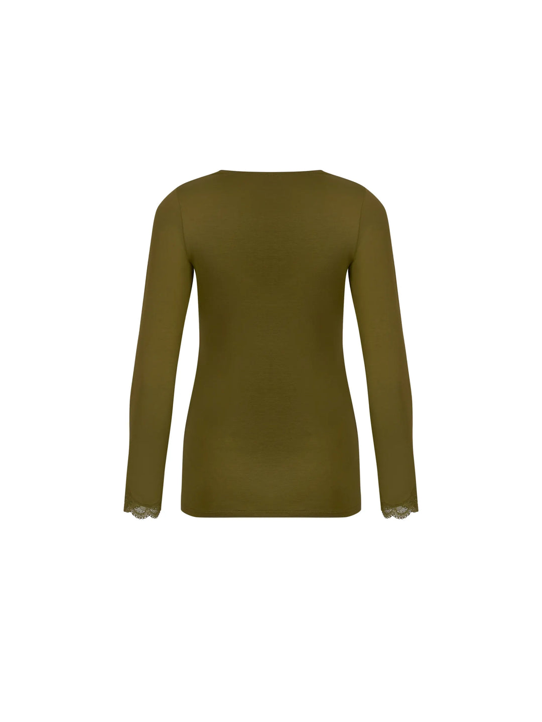 Tee-shirt manche longue SIMPLY PERFECT vert mousse