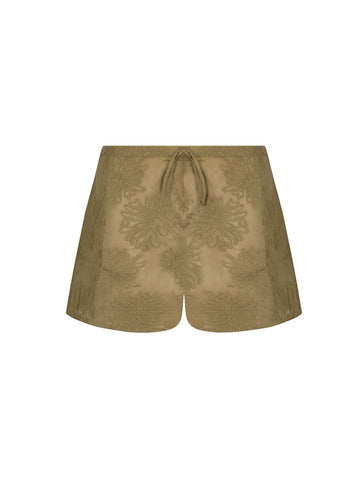 Tenue plage short coton La bohème Antigel Kaki