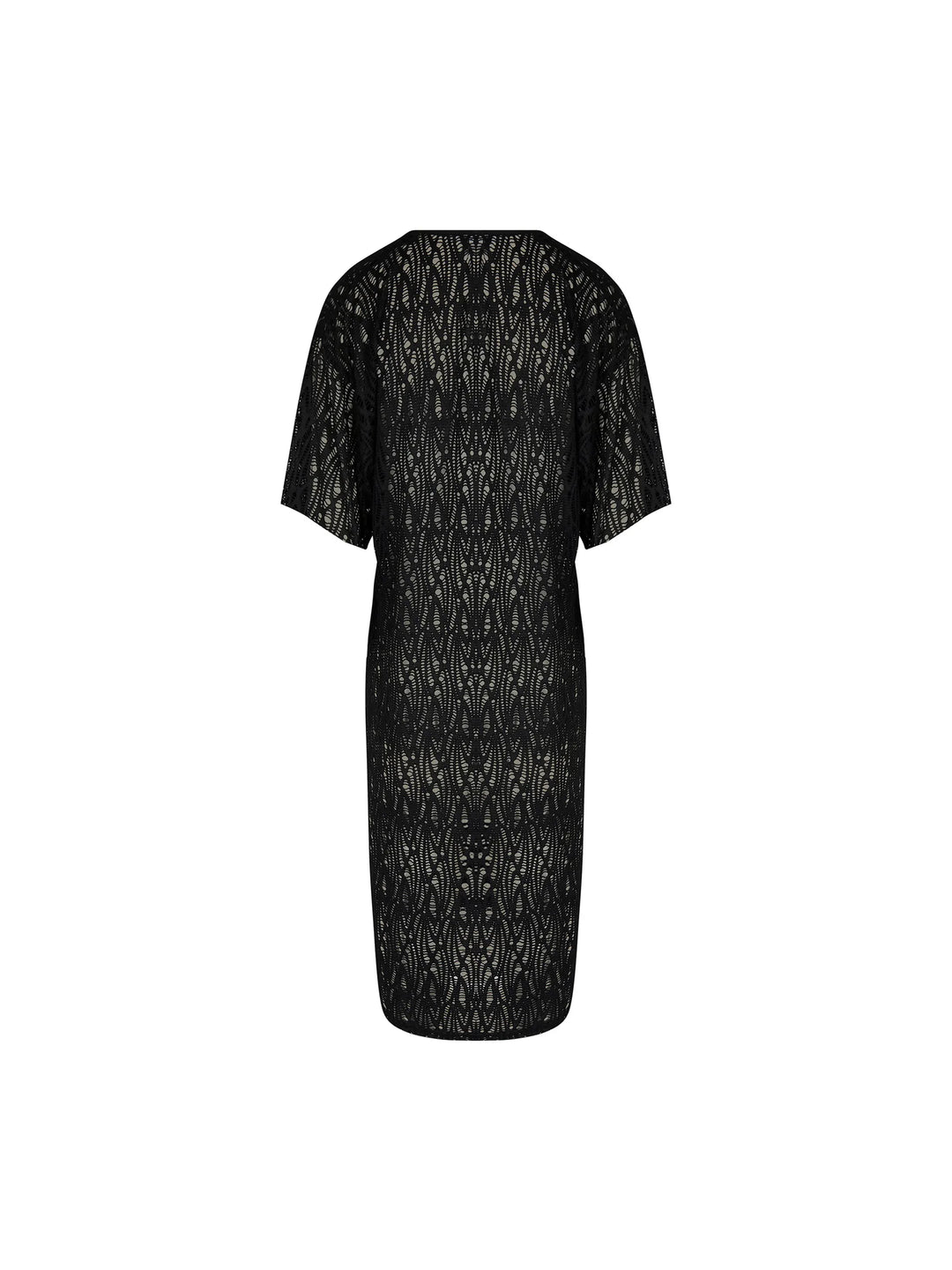 Caftan long noir L&