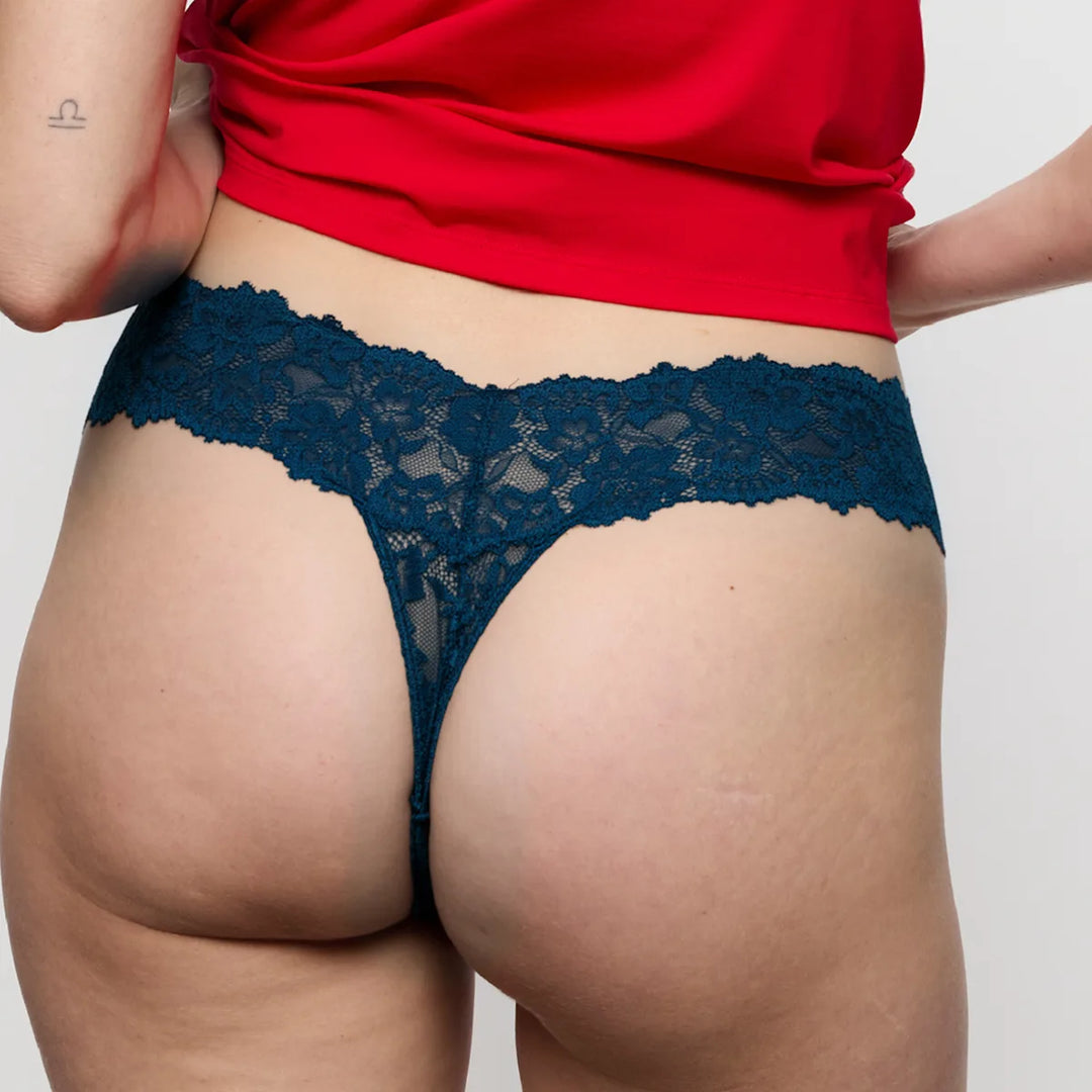 String Color Studio dentelle Velvet bleu
