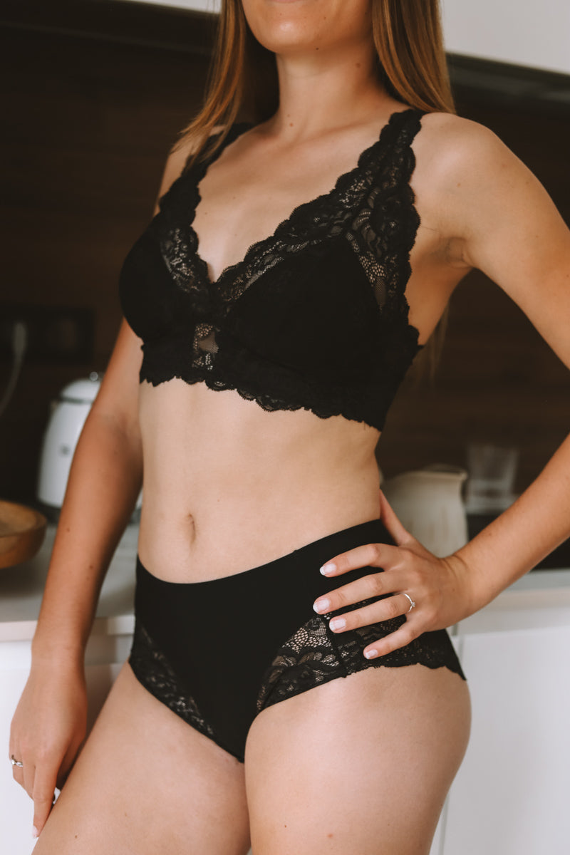 Soutien-gorge sans armature Greta noir
