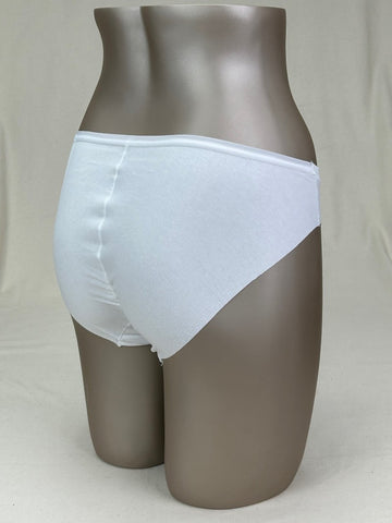 Slip taille basse skin coton BLANC