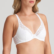 Soutien-gorge demi mousse plongeant blanc Jereme