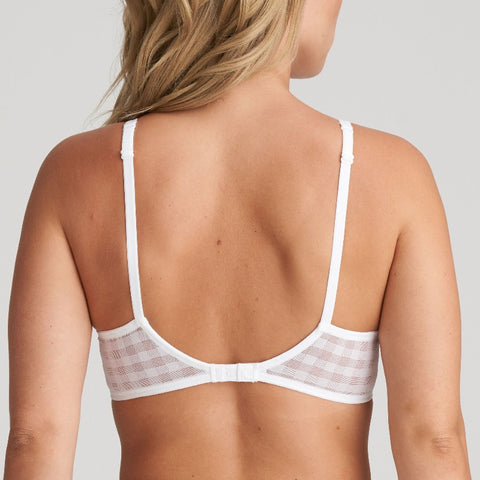 Soutien-gorge demi mousse plongeant blanc Jereme