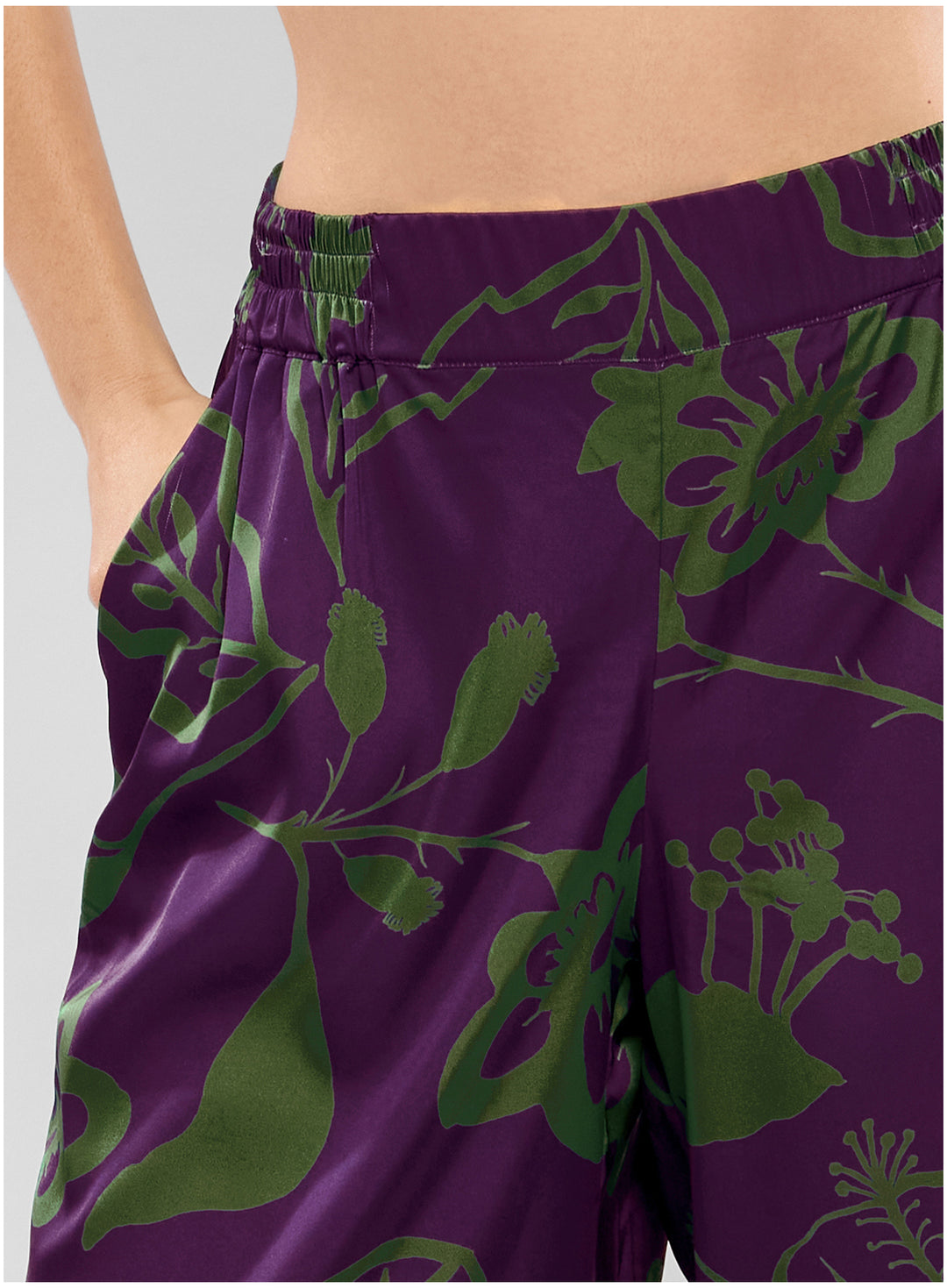 Pantalon large satinée Bloom