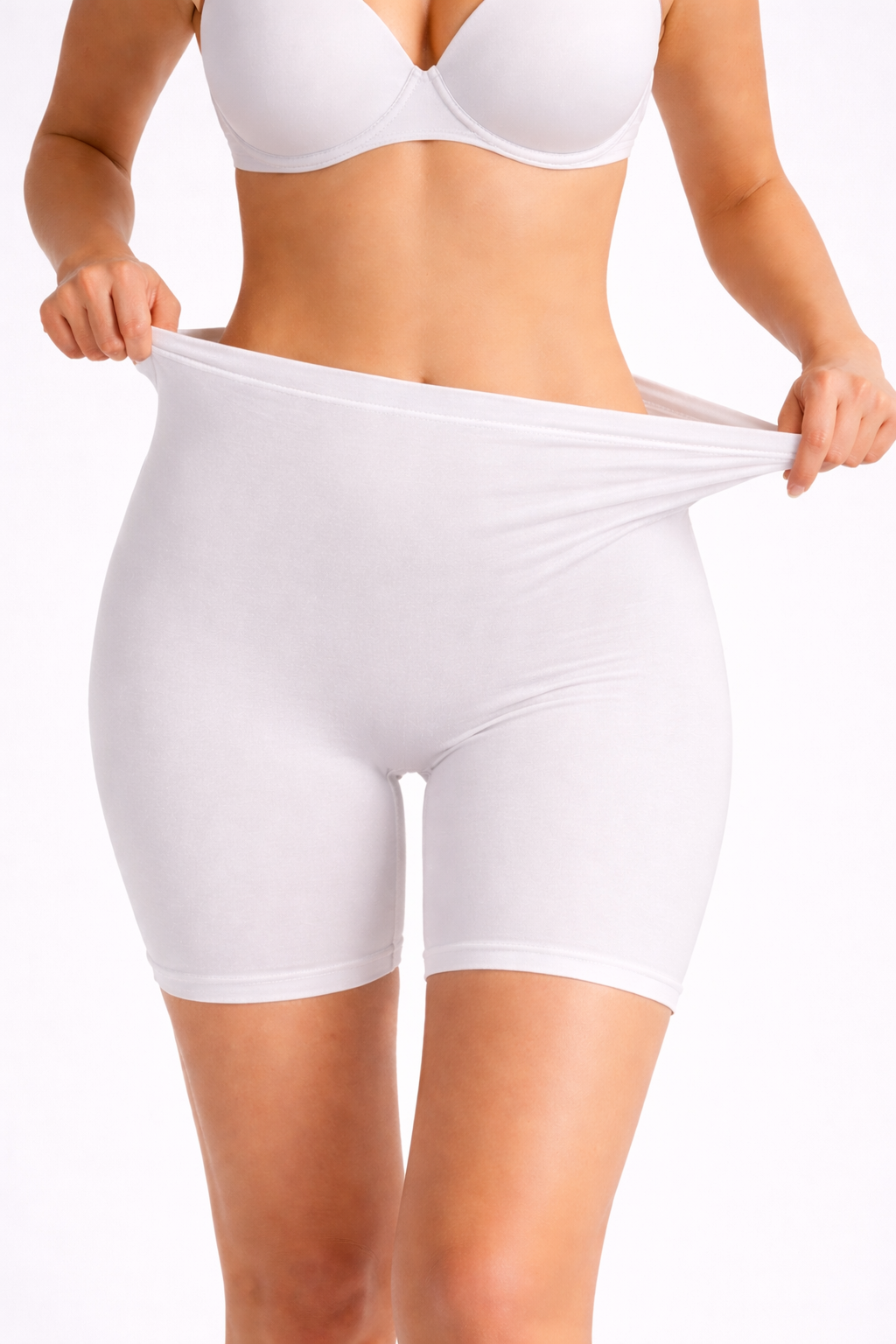 Panty invisible en coton naturel Flexie adapt– confort anti-frottements blanc