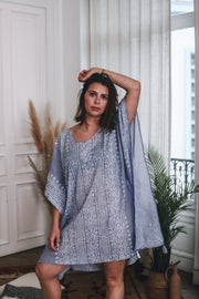 Poncho de plage Bleu jeans