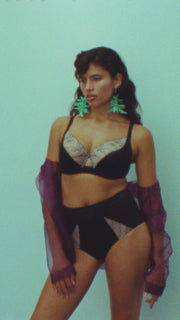 Soutien-gorge semi emboitant Tatoo Love noir