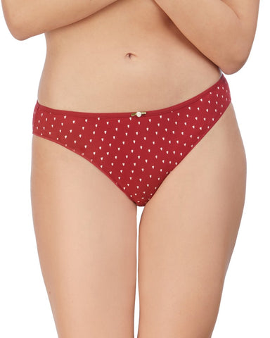 Slip taille basse duo ROUGE love
