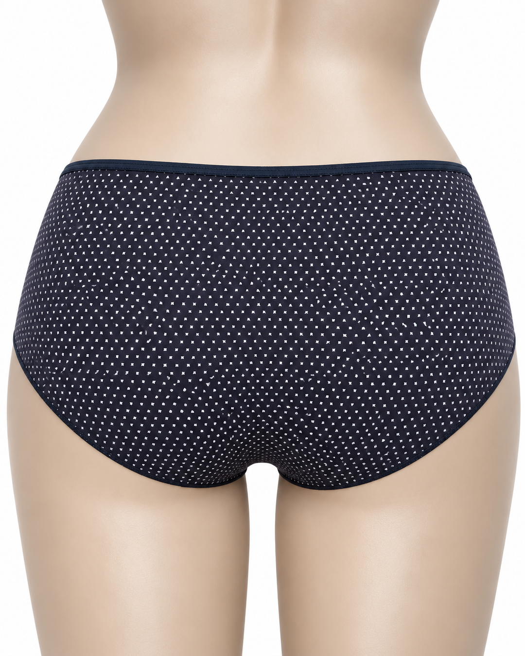 Culotte haute coton bleu marine - 32114