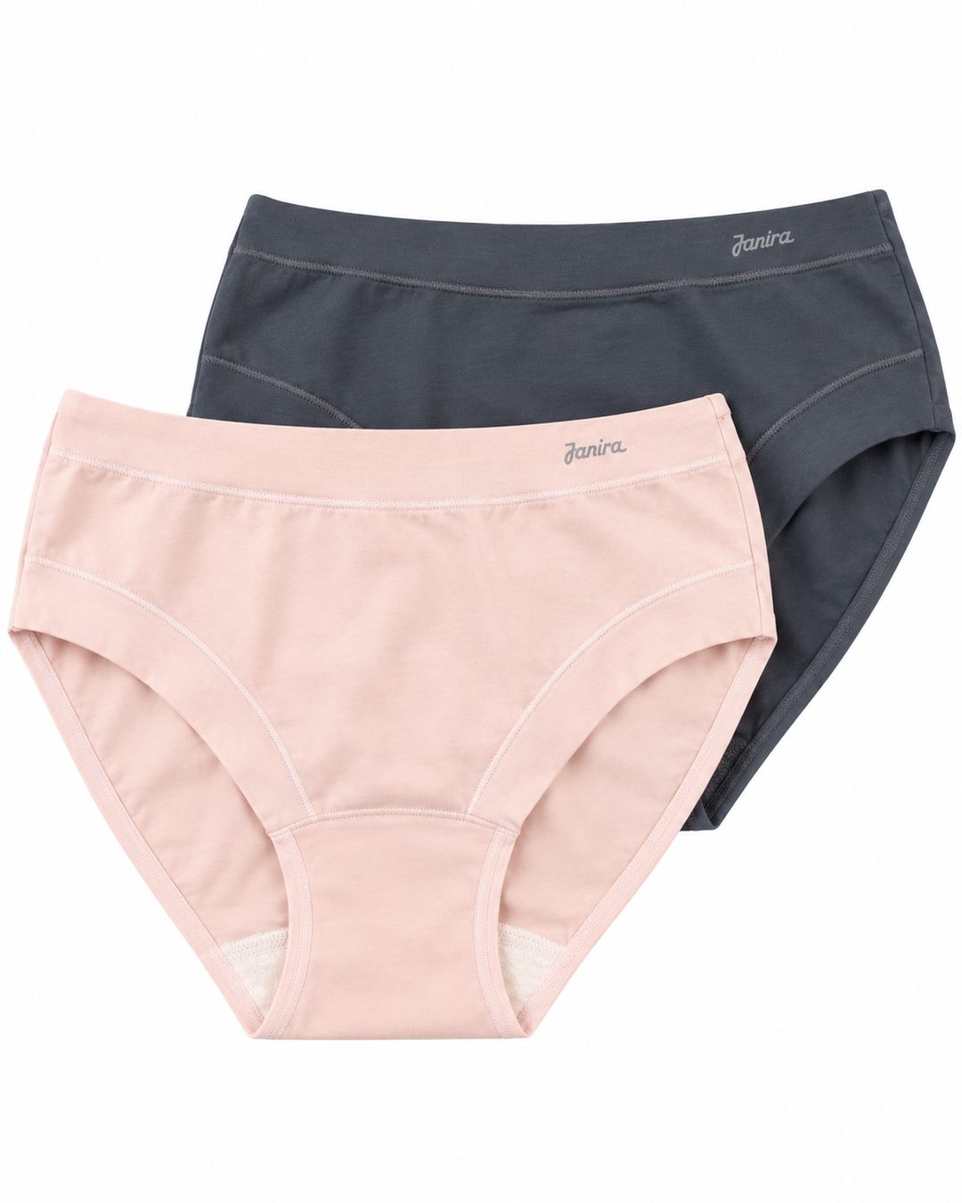 Culotte Esencial Duo coton – Gris &amp; pink