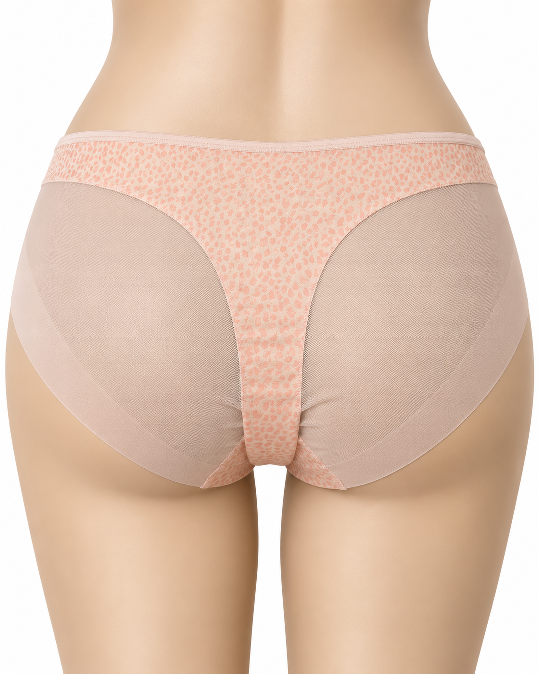 Culotte haute microfibre invisible effet tanga Nude - 32108 -