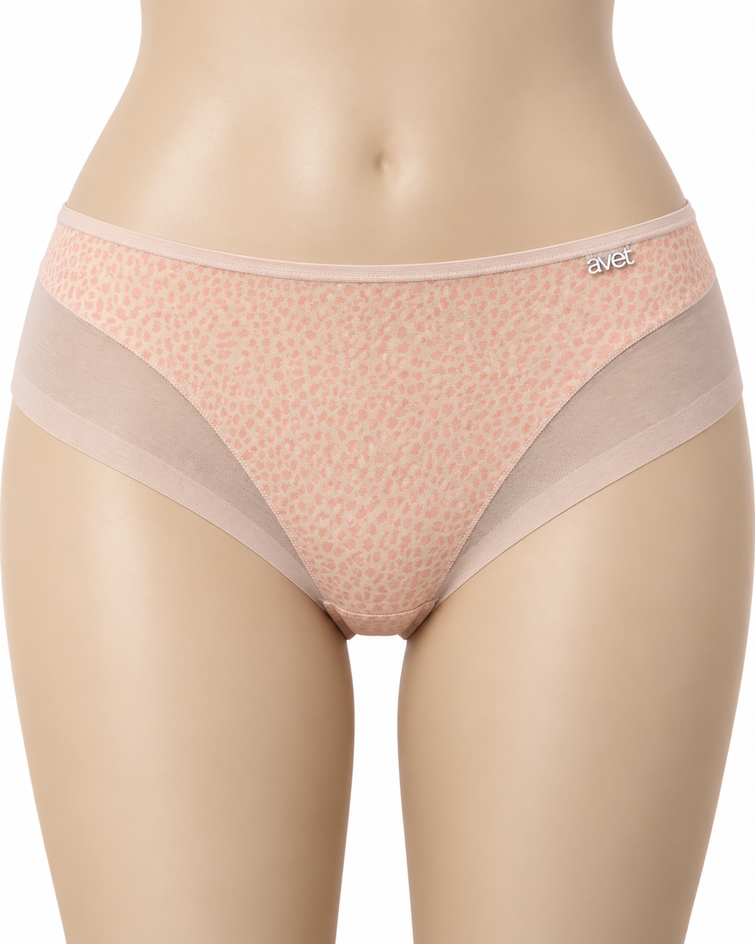Culotte haute microfibre invisible effet tanga Nude - 32108 -