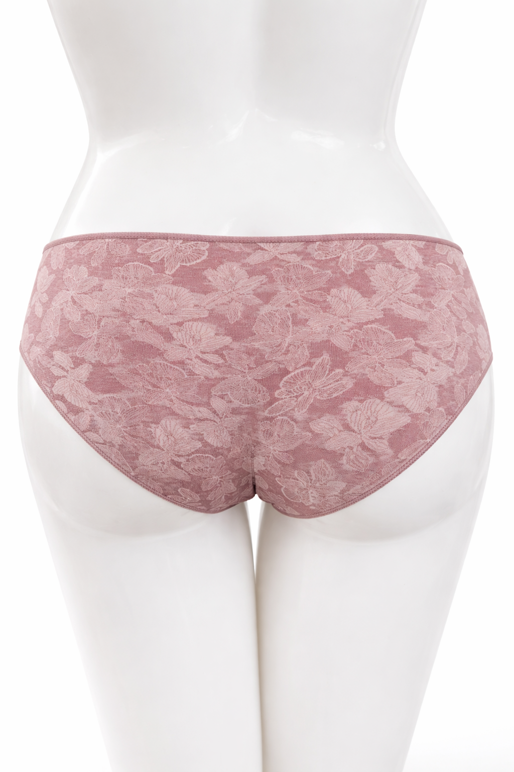 Culotte microfibre imprimé – Vieux rose