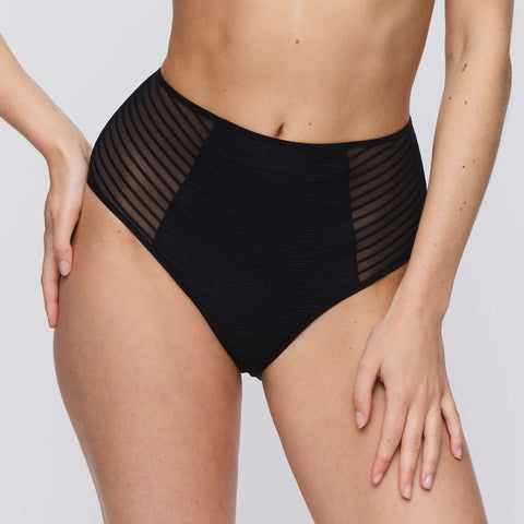 Slip taille haute noir Basyl