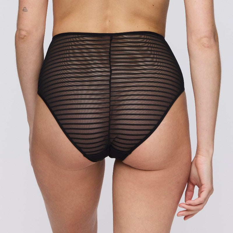 Slip taille haute noir Basyl