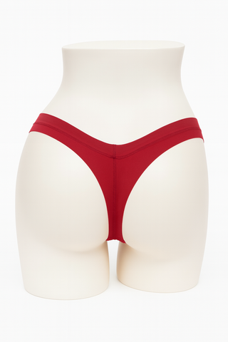 Tanga invisible sans couture Flexie adapt rouge