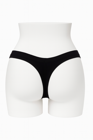 Tanga invisible sans couture Flexie adapt Noir
