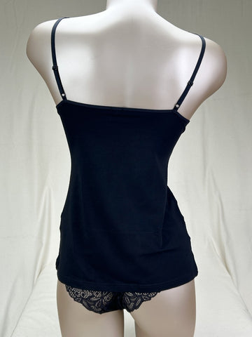 Débardeur coton soutien-gorge Esencial Noir