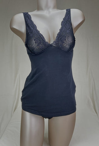 Débardeur coton soutien-gorge Esencial Noir