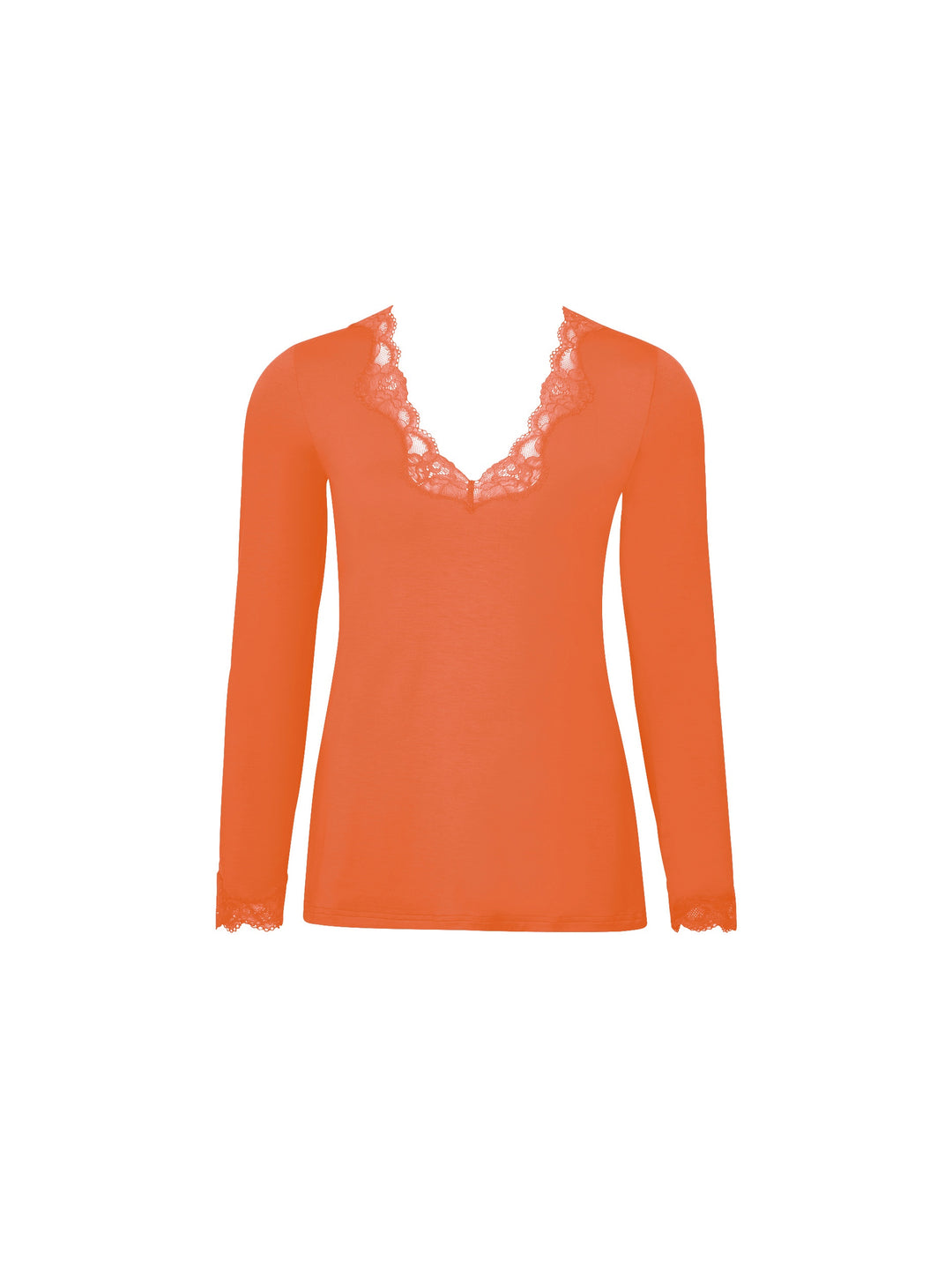 Tee-shirt manche longueSIMPLY PERFECT Antigel Orange safran