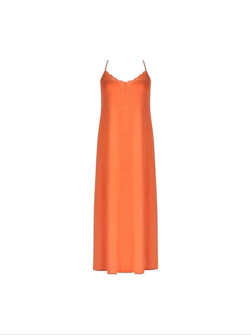 Robe de nuit longue  Simply perfect orange safran